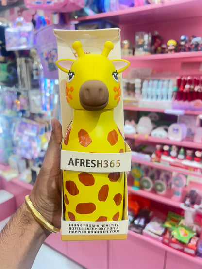 Animal Head Stainless Steel Insulated Water Bottle for Kids with Straw