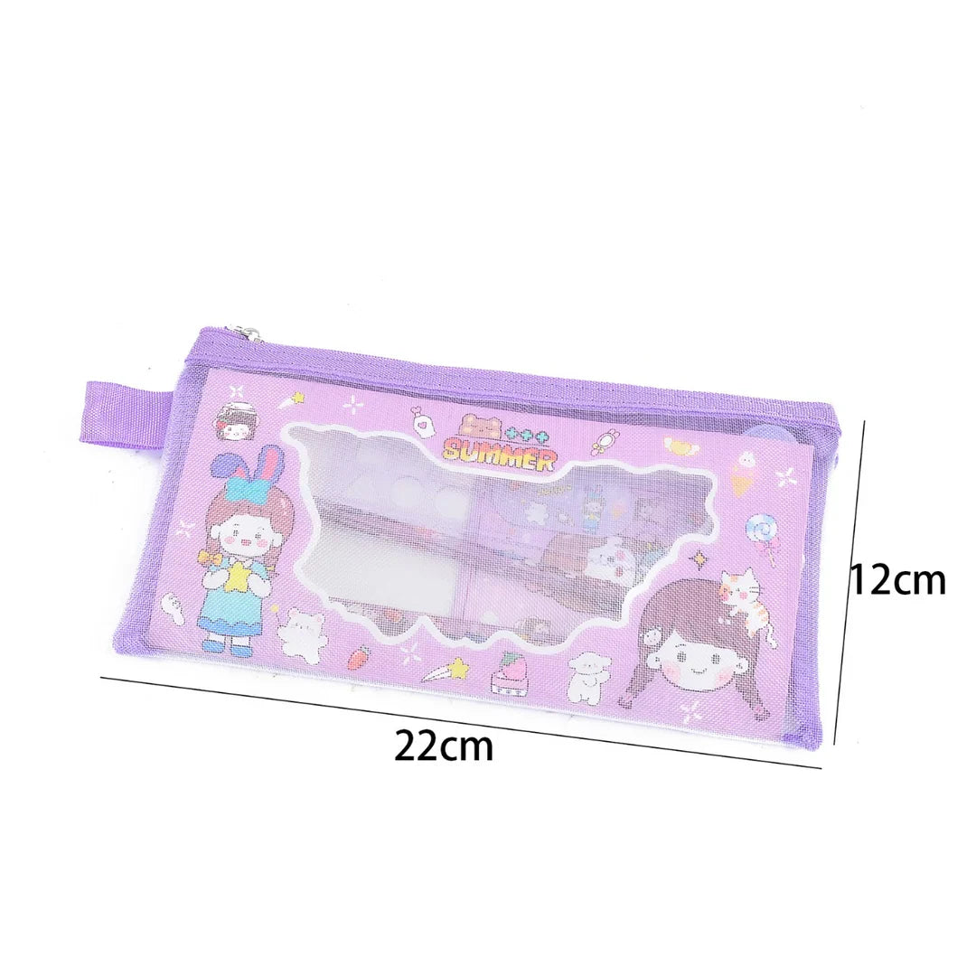 6-in-1 Stationery Zipper Pouch