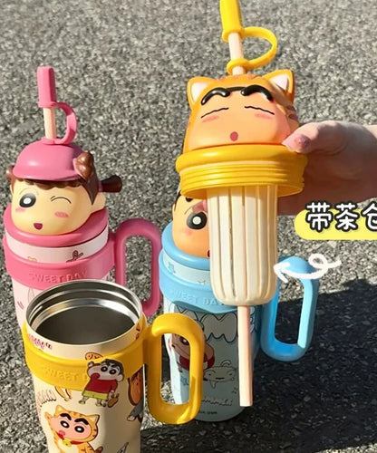 Shinchan Limited Edition Cartoon Insulated Sipper/Tumbler - 800 ml