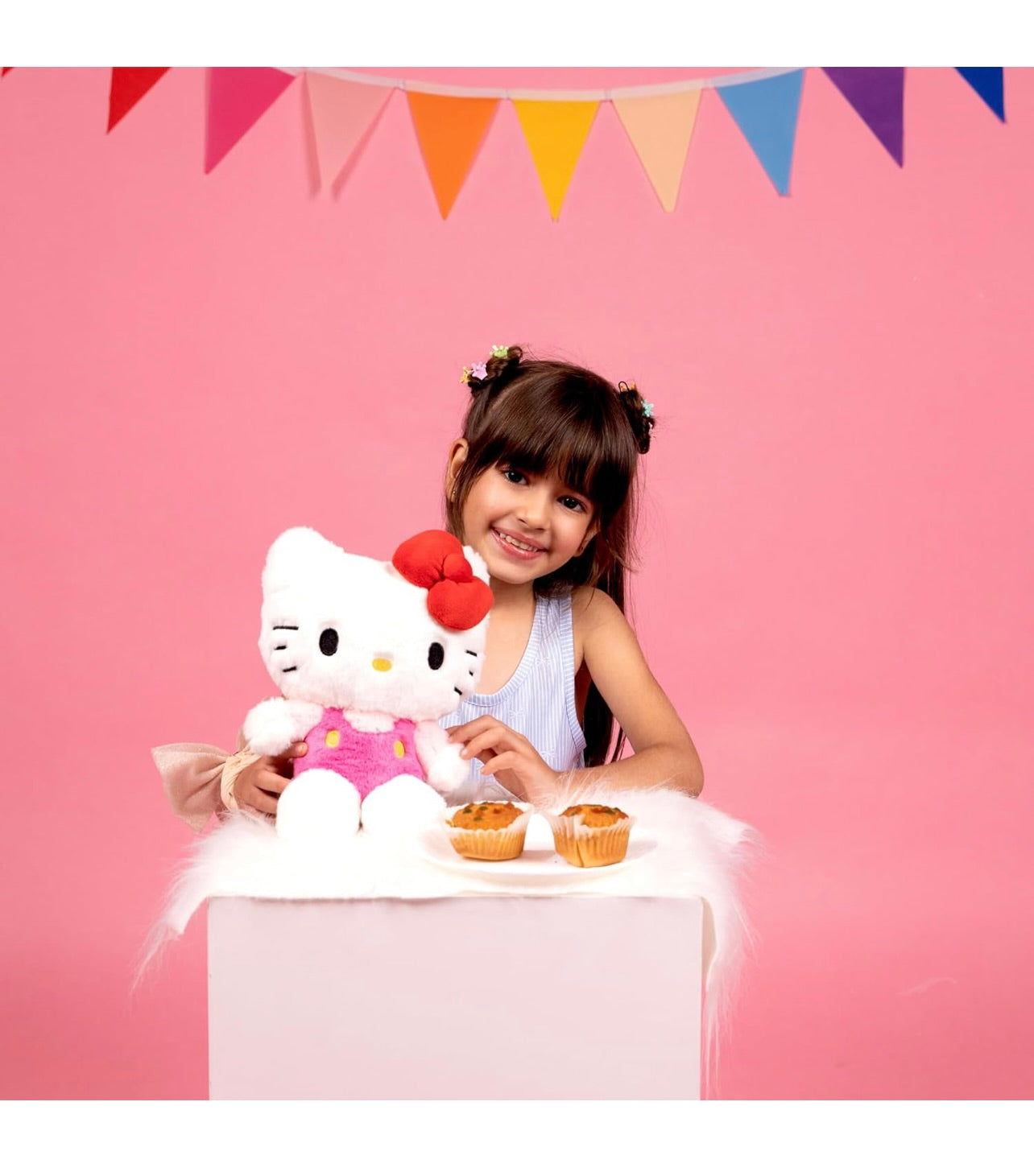 Hello Kitty Soft Toy Official Licensed Sanrio– 25cm | Cute & Huggable Plush Character for Kids & Girls | Super Soft Stuffed Hello Kitty Toy | Ideal for Sanrio Fan, Birthday