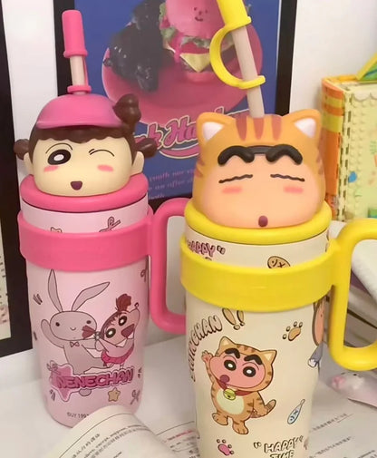 Shinchan Limited Edition Cartoon Insulated Sipper/Tumbler - 800 ml