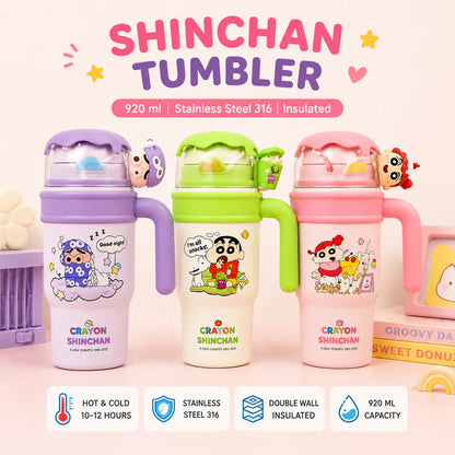 Shinchan 3D Head Insulated SS316 Bottel 480ml