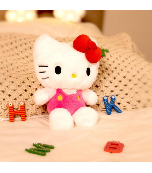 Hello Kitty Soft Toy Official Licensed Sanrio– 25cm | Cute & Huggable Plush Character for Kids & Girls | Super Soft Stuffed Hello Kitty Toy | Ideal for Sanrio Fan, Birthday