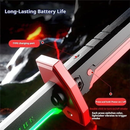 LED Spark & Smoke Sword katana
