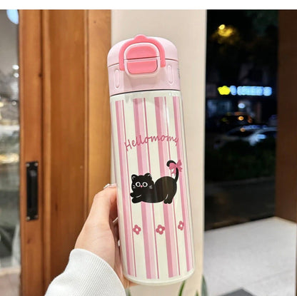 DUAL OPENING DOUBLED WALLED WATER BOTTLE - 500ML