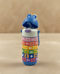 Interactive Math Insulated Steel Bottle - Educational Puzzle Sipper