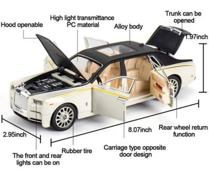Rolls-Royce Phantom Model Miniature Zinc Alloy Pull Back Premium Toy Car
