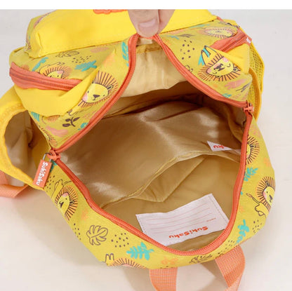 ANIMAL DESIGN BACKPACK WITH FRONT POCKET FOR KIDS - 10 INCHES
