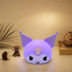 Kuromi Silicone Night Lamp | Soft Glow Bedside Light for Kids & Adults