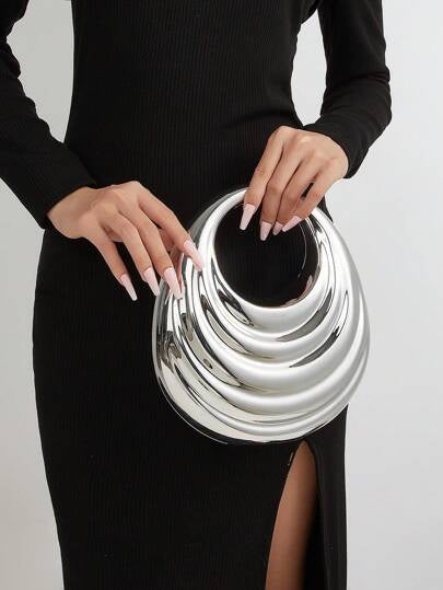 Kawaii Crescent Moon Bag with String – Minimal & Aesthetic