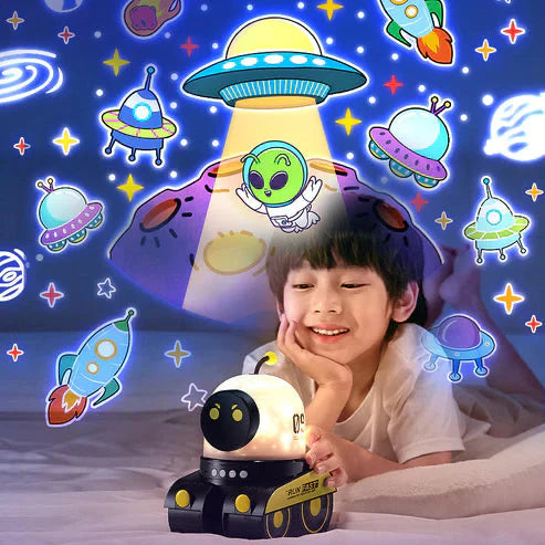 Spacewalker Moving Light Projector with Speaker Riding Robot