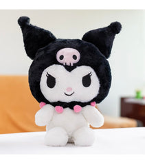 Sanrio Kuromi White Plush Toy – 30cm | Officially Licensed Cute & Soft Stuffed Character for Kids & Girls | Adorable Room Décor for Birthdays, Valentine’s Day & Special Occasions