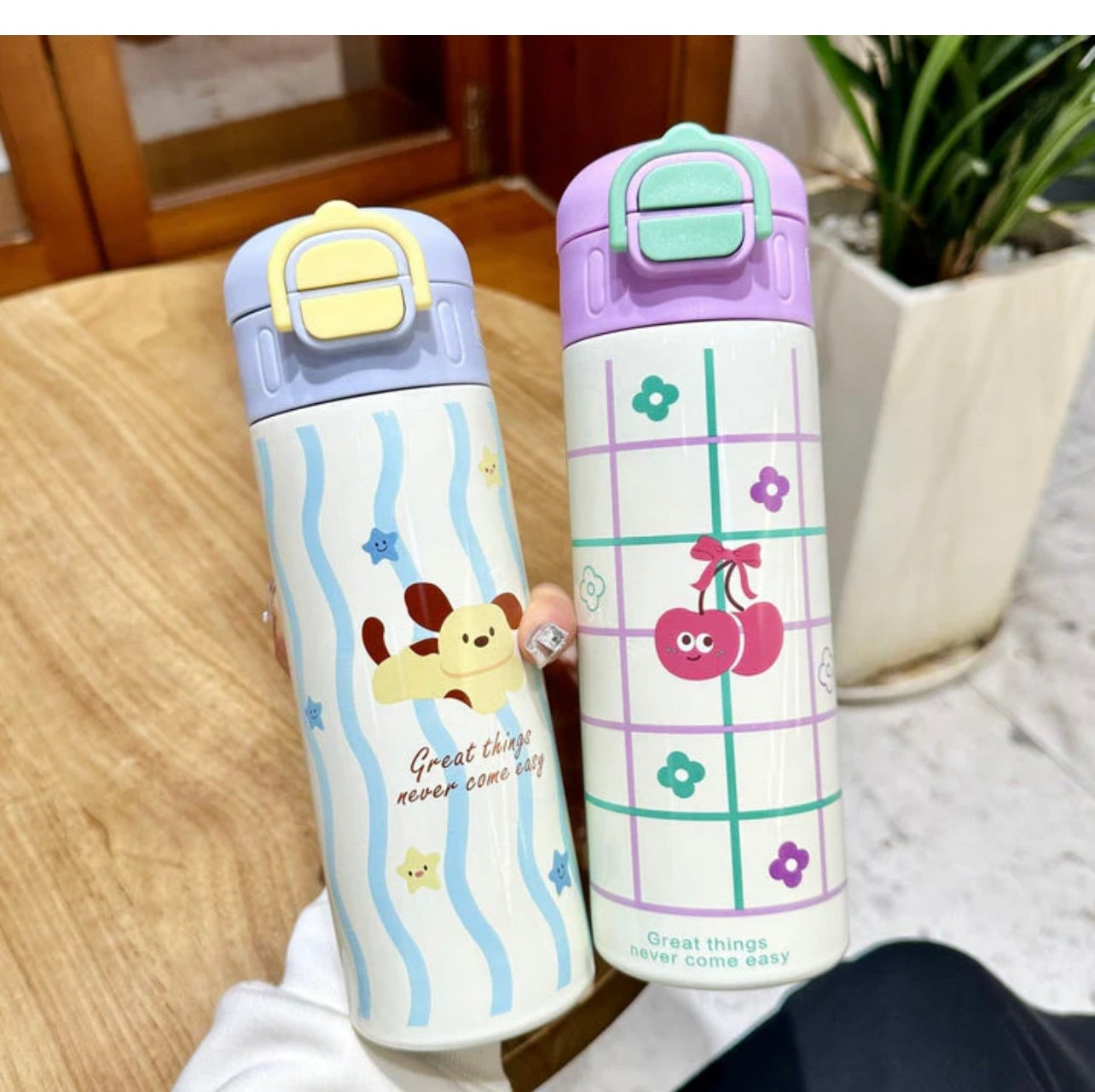 DUAL OPENING DOUBLED WALLED WATER BOTTLE - 500ML