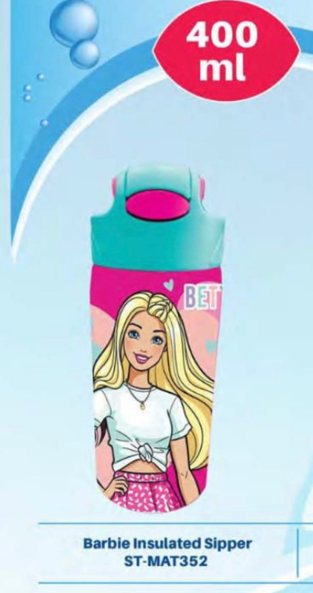 Striders Barbie Insulated Sipper 400ml