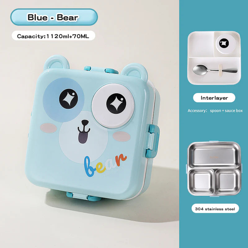 Stainless Steel Lunch Box - Bear