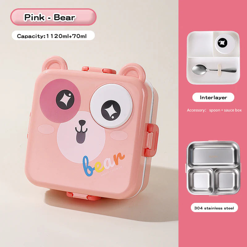 Stainless Steel Lunch Box - Bear