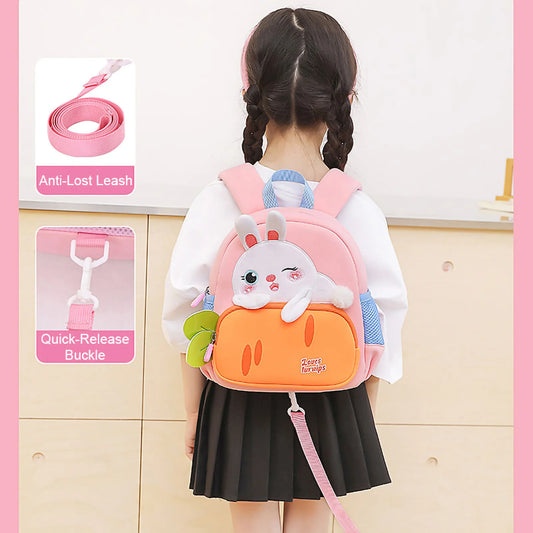 Cute Bunny Kids School Bag | Lightweight Toddler Backpack