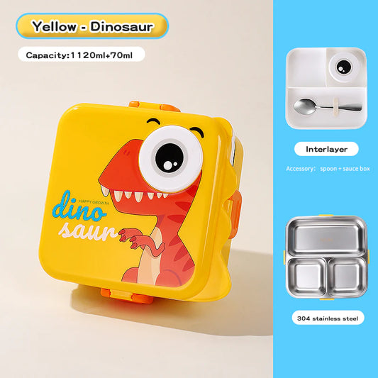 Stainless Steel Lunch Box - Super Dinosaur