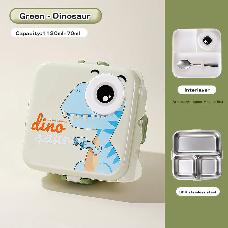 Stainless Steel Lunch Box - Super Dinosaur