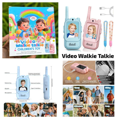 Video Walkie Talkies 2.0 | 2” Screen, Share Pic, Micro Chat, Emoji