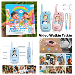 Video Walkie Talkies 2.0 | 2” Screen, Share Pic, Micro Chat, Emoji