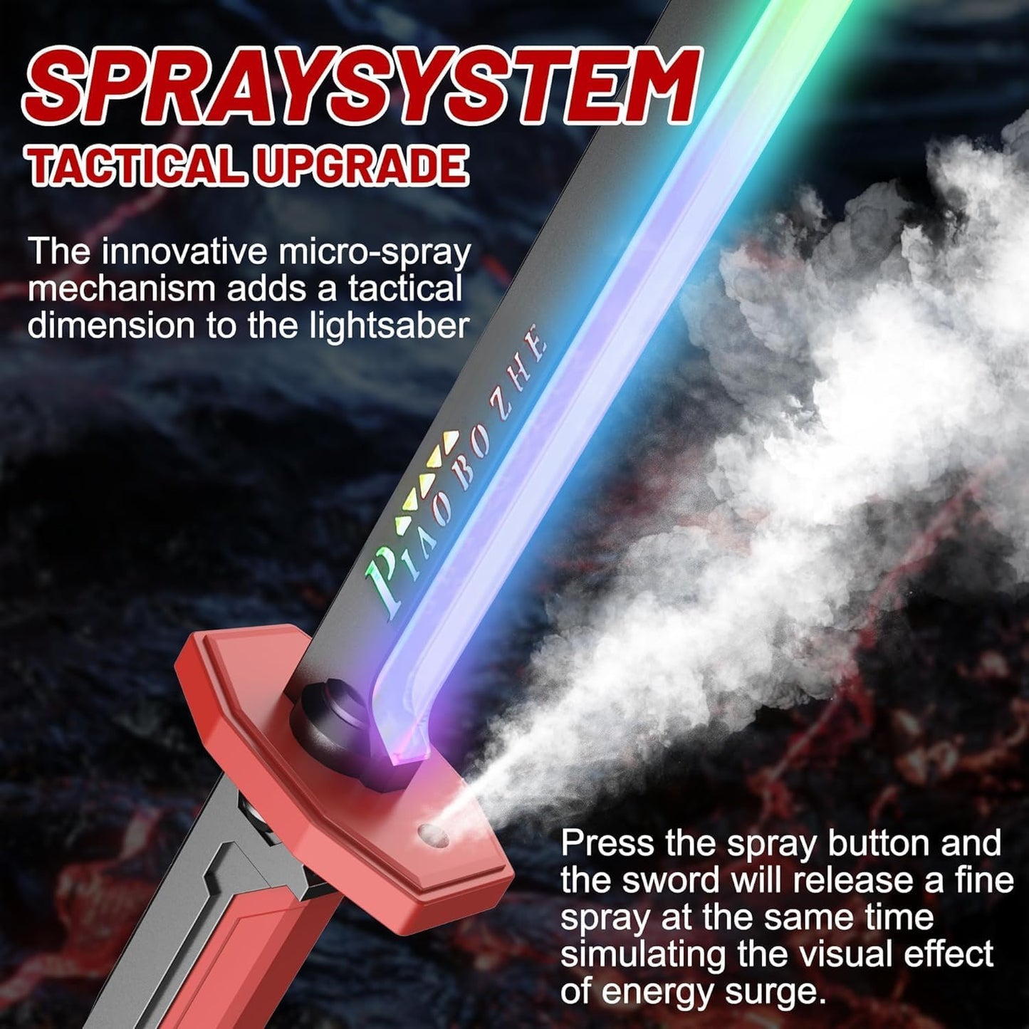 LED Sword with Smoke & Spark Effects
