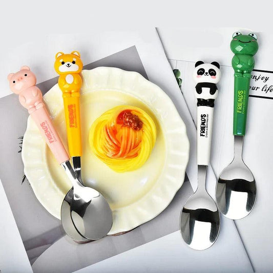 Cute Cartoon Spoon & Fork Kids - Tableware Set