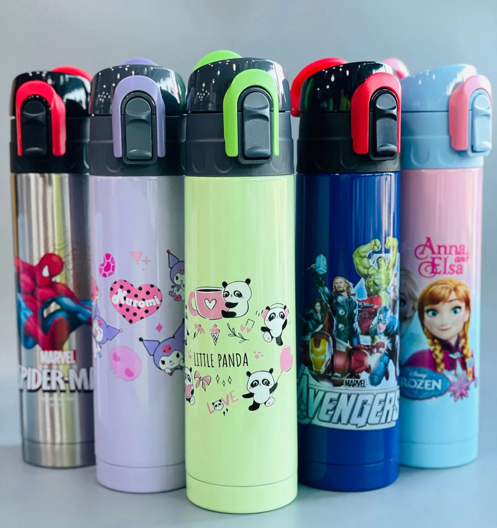 Cartoon style Insulated Chiller Water Bottle - 500mL