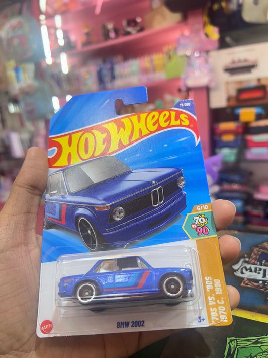 Hot Wheels BMW 2002 - 2025 P Case | 70s vs 90s Series (Blue)