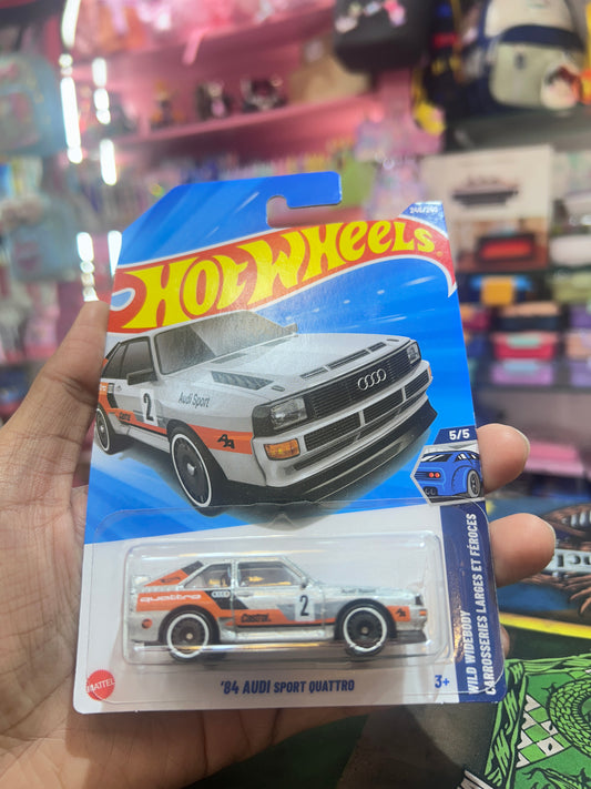 Hot Wheels '84 Audi Sport Quattro - 2025 P Case | Treasure Hunt | Wild Widebody (Silver)