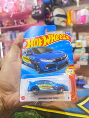 Hot Wheels 2018 Honda Civic Type R - 2025 P Case | Then and Now (Blue)