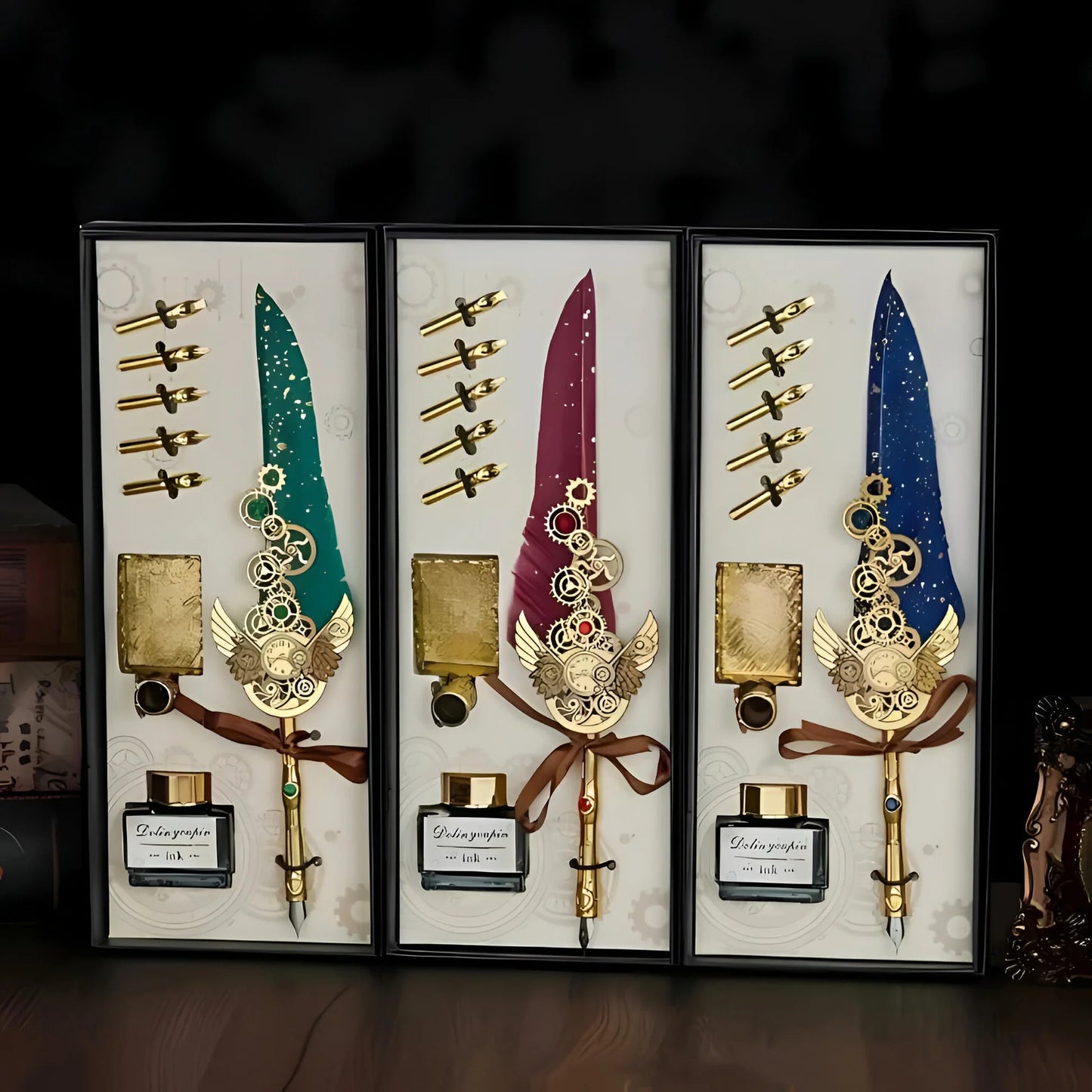 Vintage Vibes - Antique Calligraphy Feather Pen Set | Harry Potter Inspired