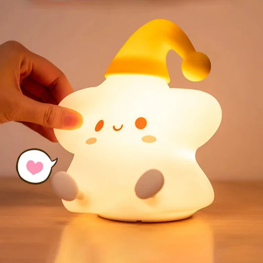 Little Star Silicone Touch Night Lamp - Available at Kawaii Kingdom