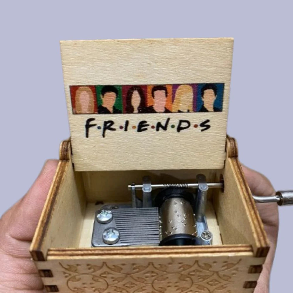 Friends Music Box - Hand Crank Wood Box | Friends Theme Music Box