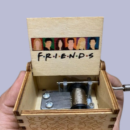 Friends Music Box - Hand Crank Wood Box | Friends Theme Music Box