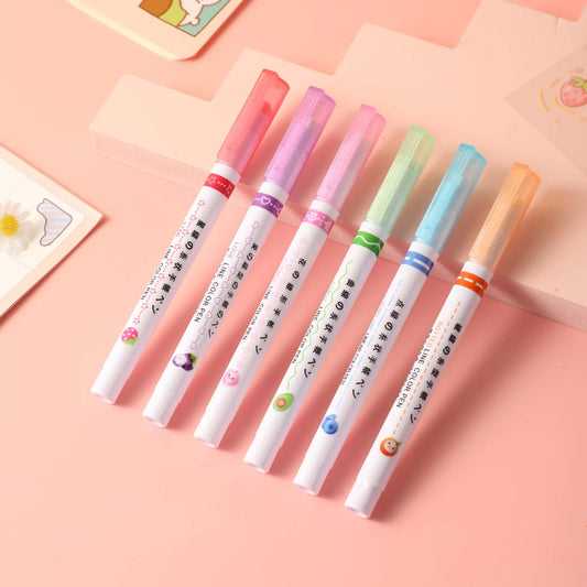 6-in-1 Pattern Roller Linear Color Pen