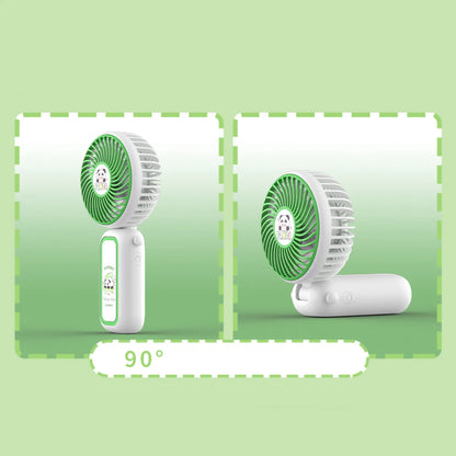 Happy Panda Folding Handheld USB Charging Portable Fan