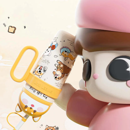 800ml Big Mac Ice Cup with Straw & Handle