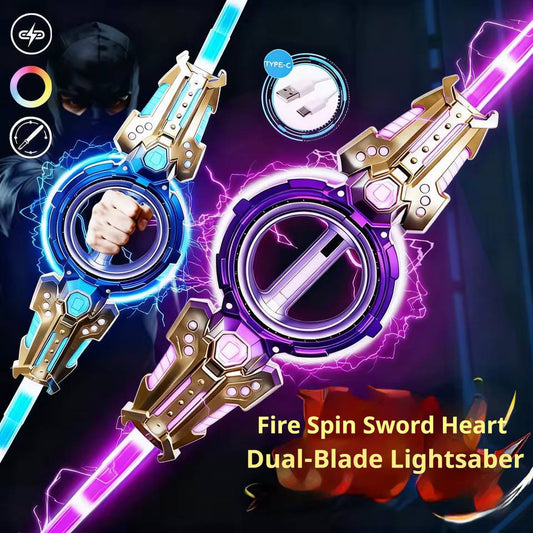Double Edge Premium Rotating Sword (Spinning Light Saber)