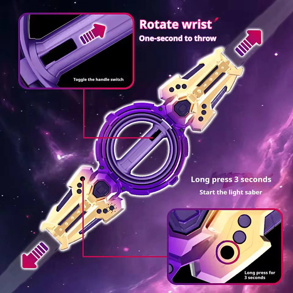 Double Edge Premium Rotating Sword (Spinning Light Saber)