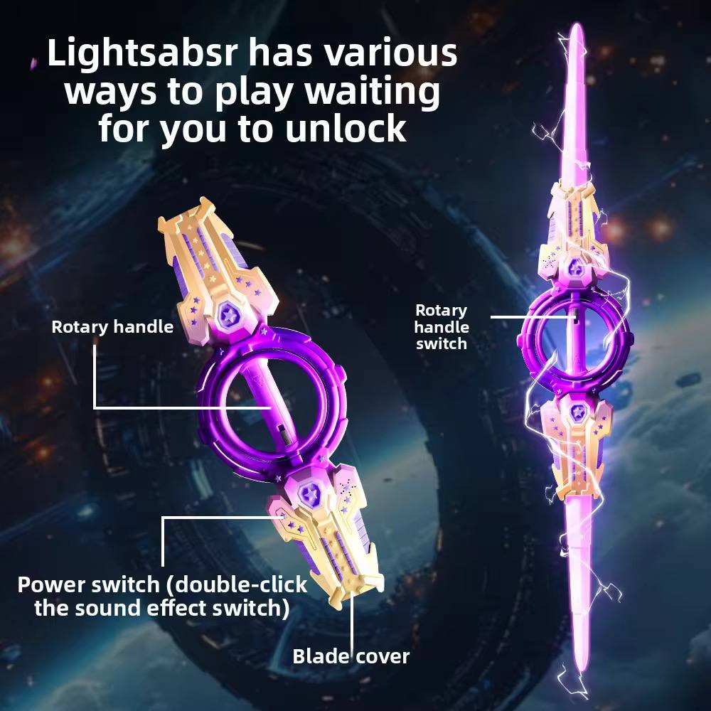 Double Edge Premium Rotating Sword (Spinning Light Saber)