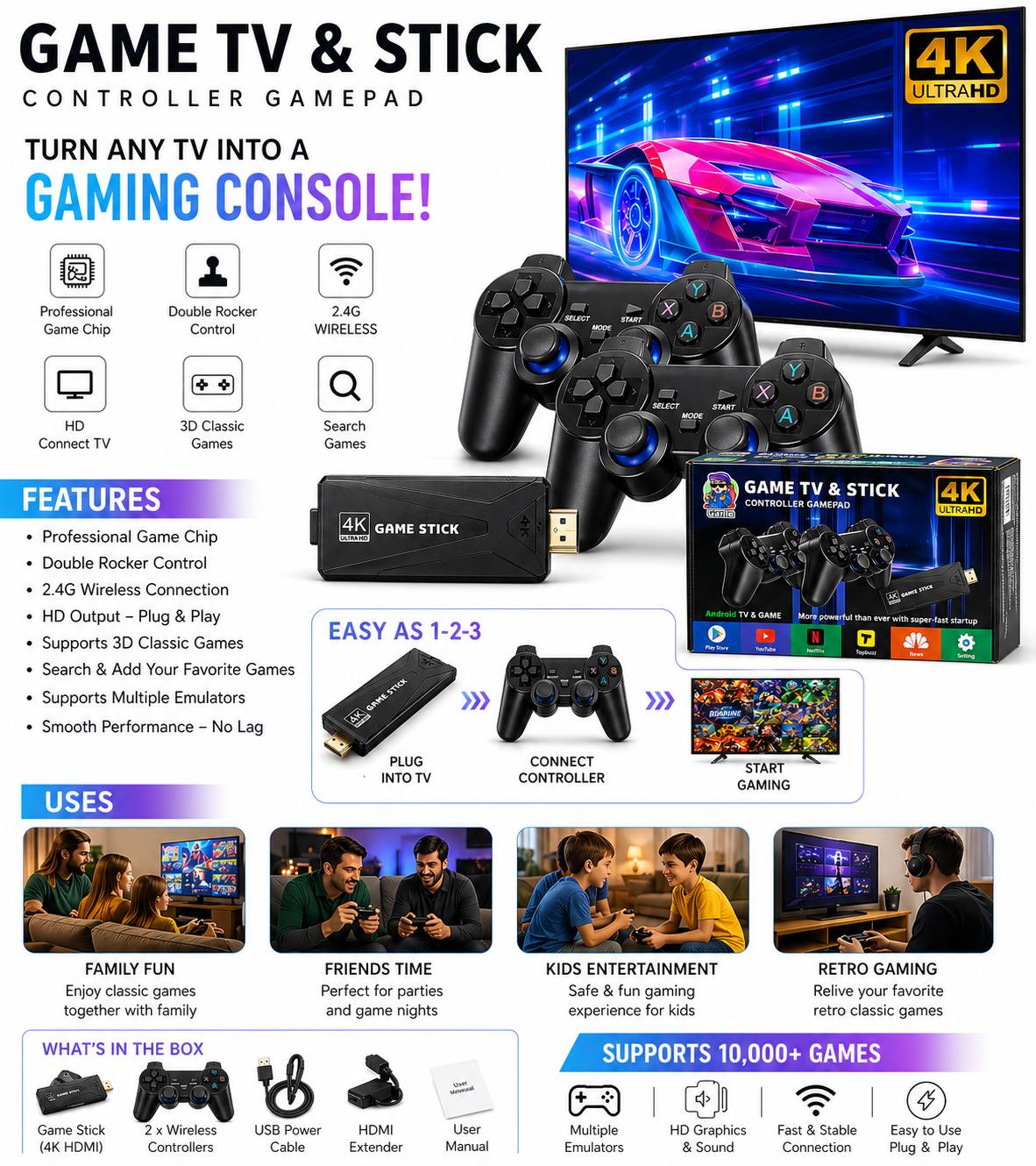 4K Ultra HD Game (Imported) 10,000+ Games