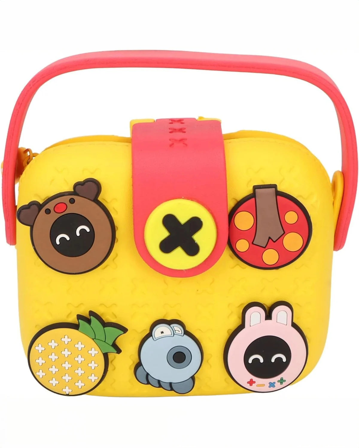 🎒Kids Crossbody Bag – DIY EVA Bag with 5 Cartoon Trinkets | Lightweight, Waterproof & Fun for Kids| SLING BAG