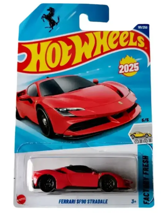 Hot Wheels Ferrari Sf90 Stradale Factory Fresh J Case 2025