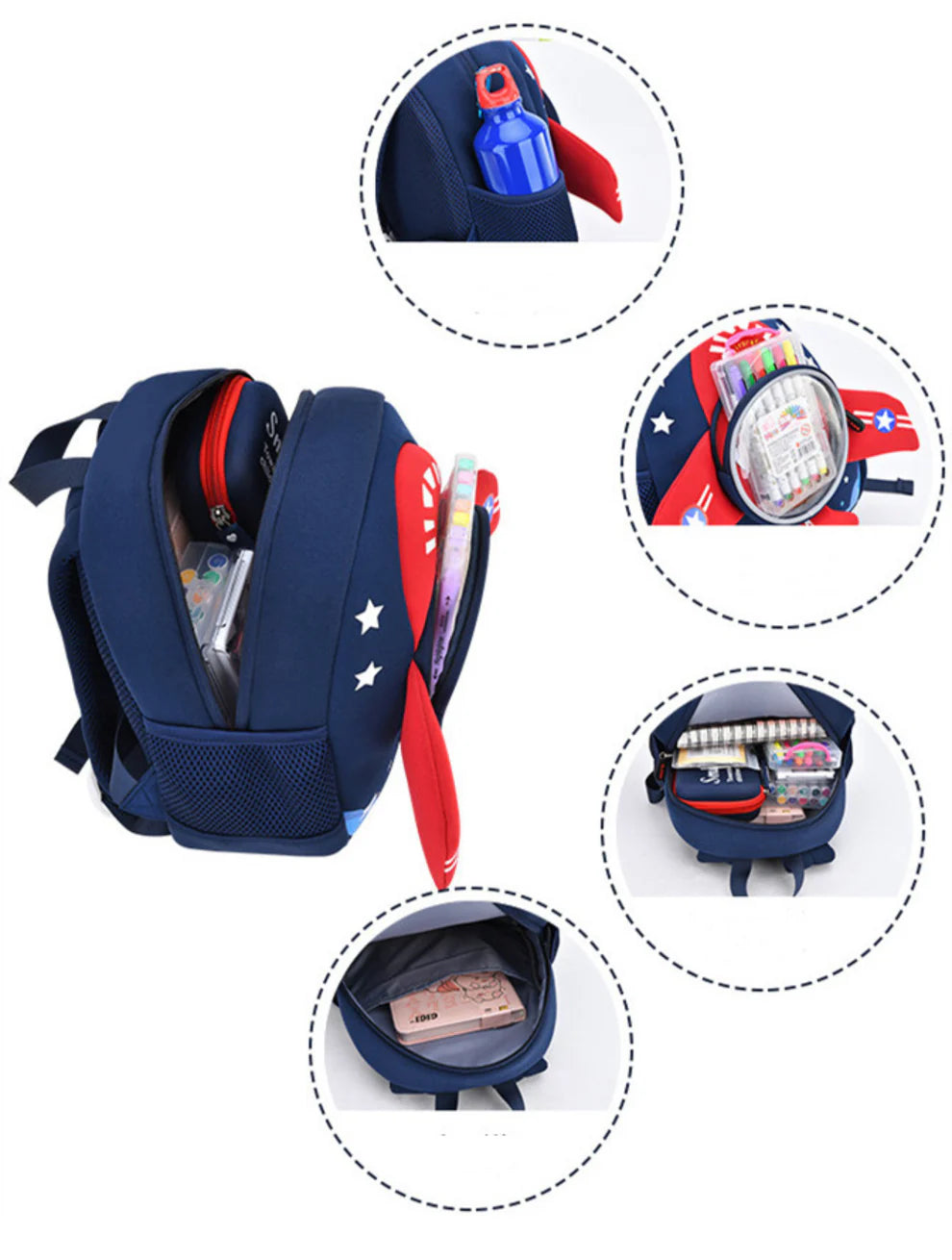 3D Aircraft Backpack for Toddlers