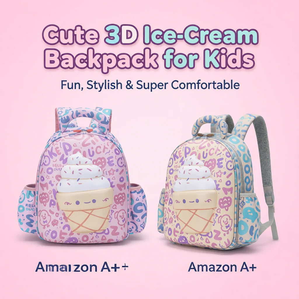 Yumm Yumm Ice Cream Kids School Bag