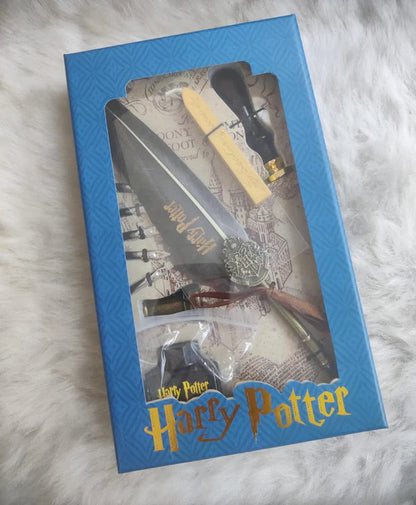 Magic Boy Harry Potter Pen Set – With Stamp, Ink & 5 Nibs (Mix Colour)