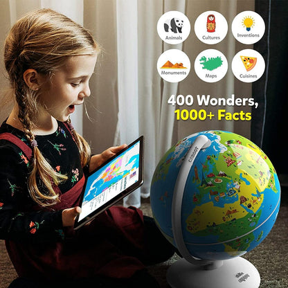 PlayShifu Orboot Our Earth - Interactive AR World Globe for Kids 4-10 Years (App Based Globe, Device Not Included)
